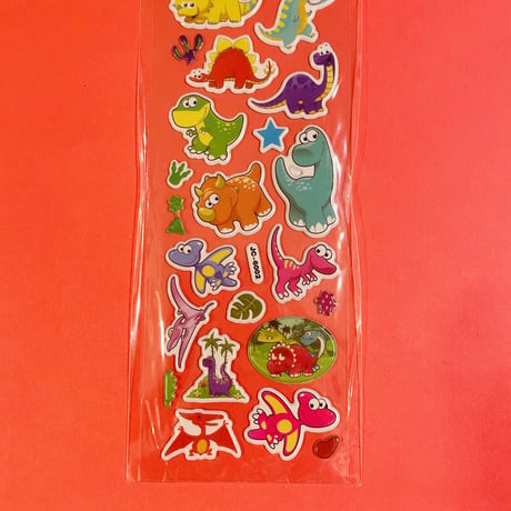 恐竜⑥ ぷっくりシール DINOSAUR STICKER