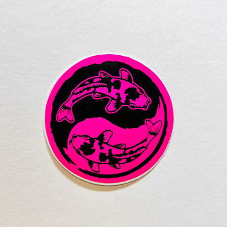 陰陽 鯉 シール YIN-YANG CARP STICKER