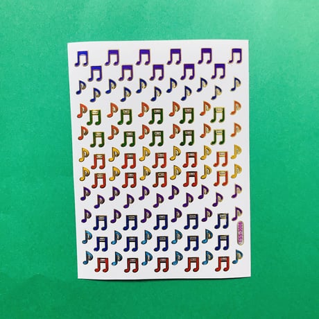 音符 キラキラ シール MUSIC NOTE STICKER