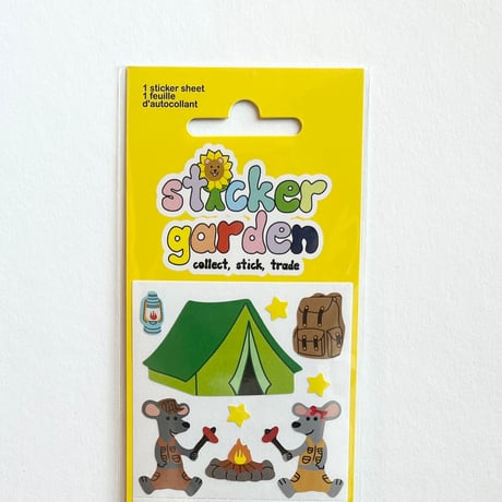 Sticker Garden★ キャンプ ネズミ CAMPING MOUSE