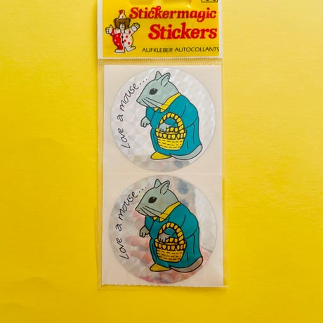 ネズミ シール MOUSE PRISM STICKER