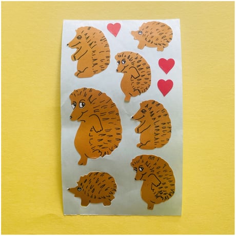 ハリネズミ シール 大きいサイズ HEDGEHOG STICKER