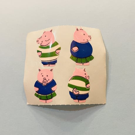 ブタ シール PIG STICKER