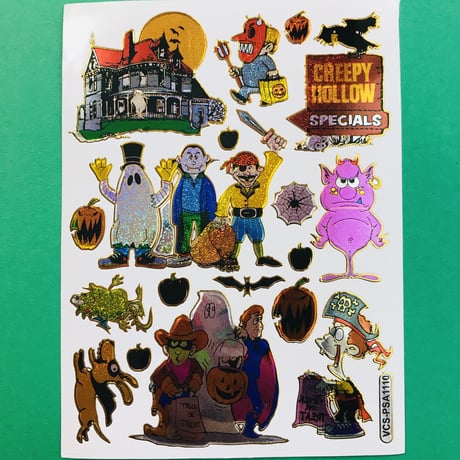 ハロウィン モンスター ② キラキラ シール HALLOWEEN MONSTER STICKER