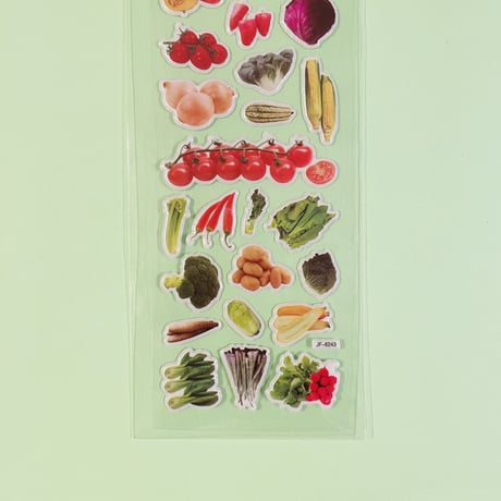 野菜⑥ ぷっくりシール VEGETABLE STICKER