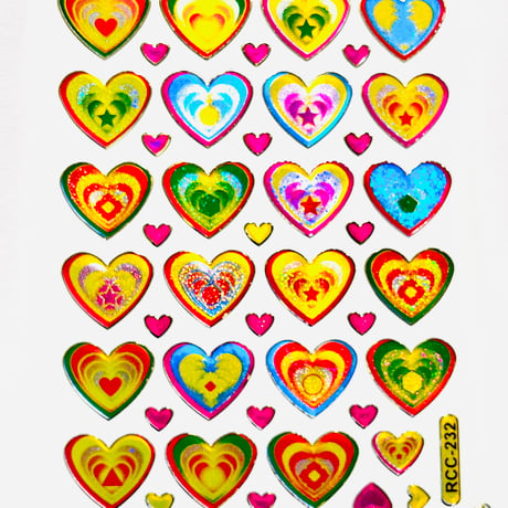 ハート ポップ キラキラ シール POP HEART STICKER