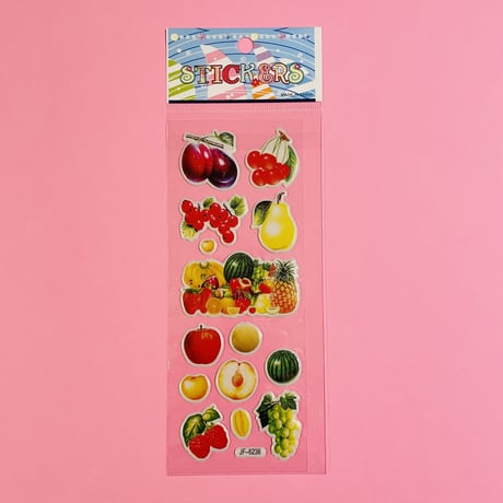 フルーツ④ ぷっくりシール FRUIT STICKER