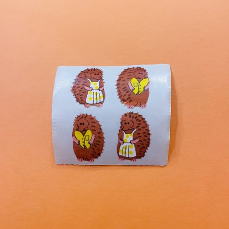 ハリネズミ ② シール HEDGEHOG STICKER