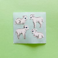 子羊 シール LAMBS STICKER