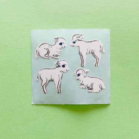 子羊 シール LAMBS STICKER