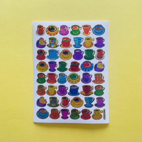 コーヒー キラキラ シール COFFEE STICKER