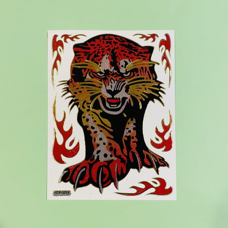 虎 トラ キラキラ シール  TIGER STICKER