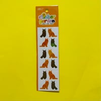 Sticker Garden★茶色とオレンジの猫 BROWN AND ORANGE CAT