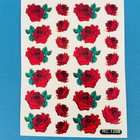 薔薇 ローズ ⑤ キラキラ シール  ROSE STICKER