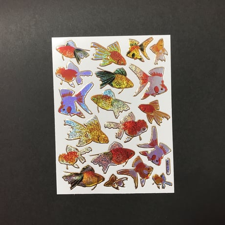 金魚 キラキラ シール GOLDFISH STICKER