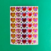 ハートの中に薔薇 ④ シール ROSE INSIDE HEART STICKER