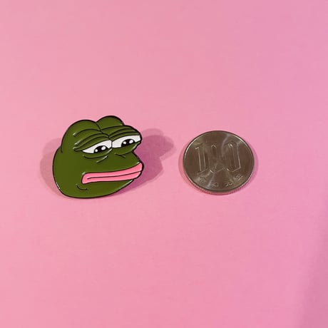 悲しいカエル ピンバッジ SAD FROG PIN BADGE