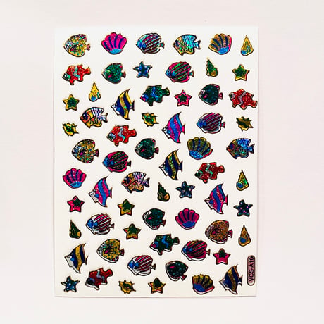 魚 (11) キラキラ シール FISH STICKER