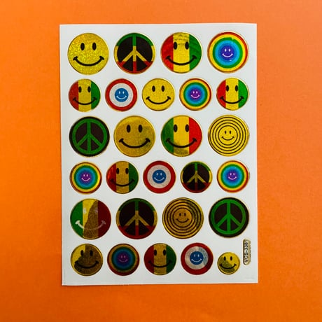 スマイル  ラスタカラー シール  SMILE STICKER