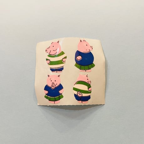 ブタ シール PIG STICKER