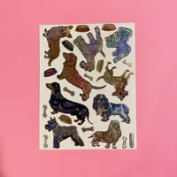 犬 ④ キラキラ シール DOG STICKER