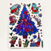 クリスマス (16) キラキラ シール CHRISTMAS STICKER