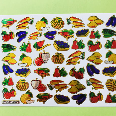 フルーツ キラキラ シール  ③  FRUIT STICKER