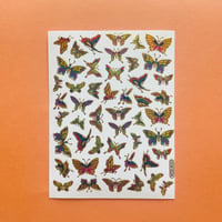 蝶々 キラキラ シール (18)  BUTTERFLY STICKER