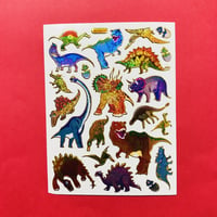 恐竜 ⑤ キラキラ シール  DINOSAUR STICKER