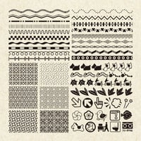 MCD FONT Vol.1　飾り罫,地紋,イラスト,記号フォント