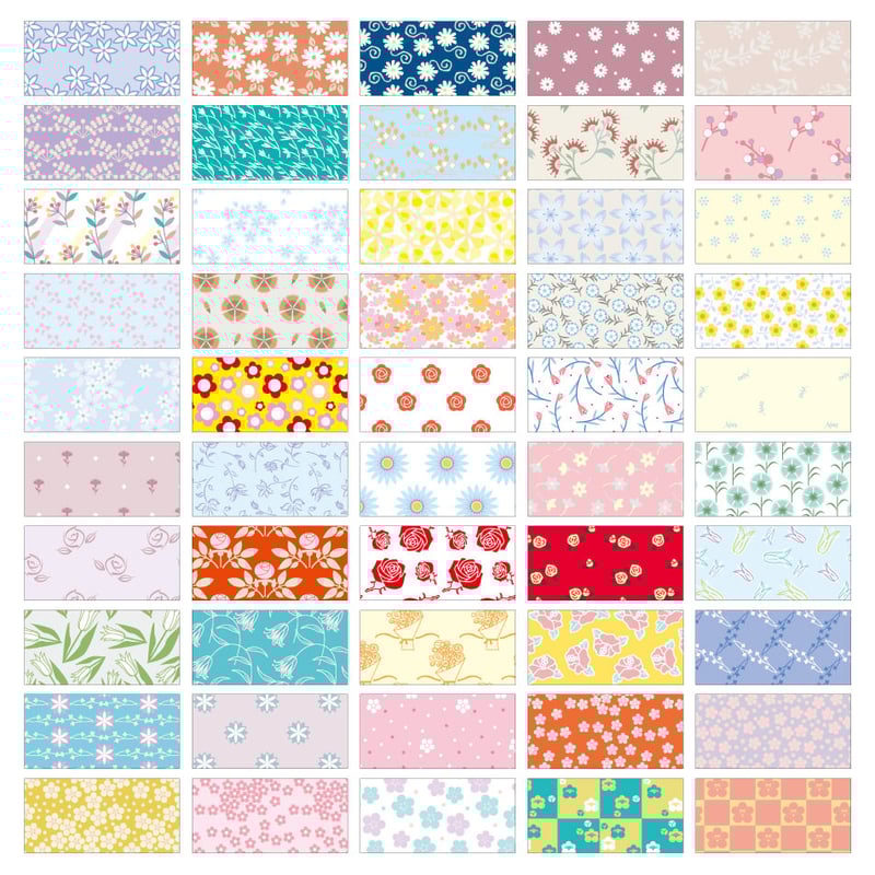 THE PRINT DESIGN 花柄パターン集 THE PRINT DESIGN 花柄パターン集