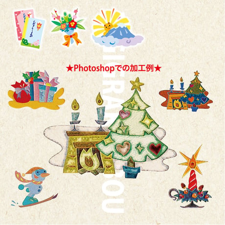 歳時イラスト集：DG10_Irogami_jpgDL［JPG版］