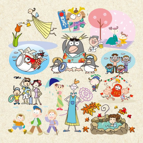イラスト集: EP5 季節いろいろ3月〜11月[EPS版]