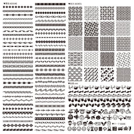 MCD FONT Vol.2　飾り罫,地紋,イラスト,記号フォント