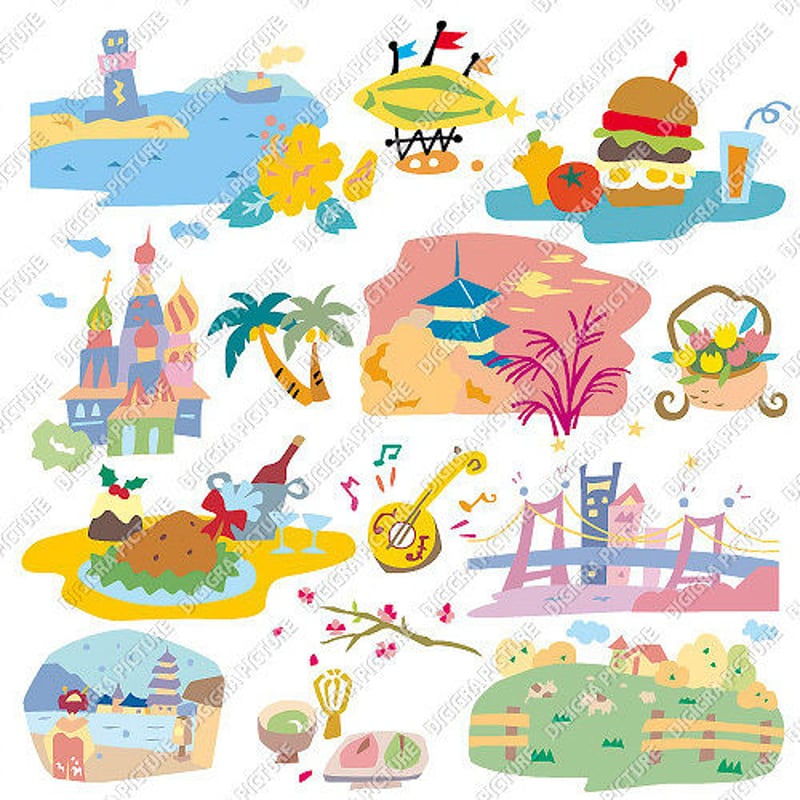 イラスト集: EP7 Fancy切り絵1[EPS版] | E-DESIGN'S DL-SHOP