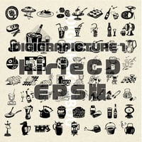 切り絵風イラスト集: DG1_KirieCD_epsDL [EPS版]