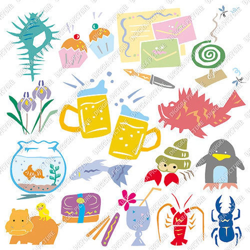 イラスト集: EP8 Fancy切り絵2[EPS版] | E-DESIGN'S DL-SHOP