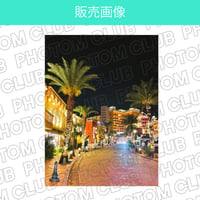 【縦画像】アメリカンビレッジの夜景(沖縄/北谷)の写真