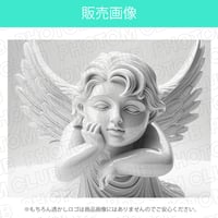 白い陶器製の天使像