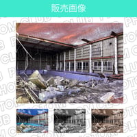 プールの解体工事現場の画像