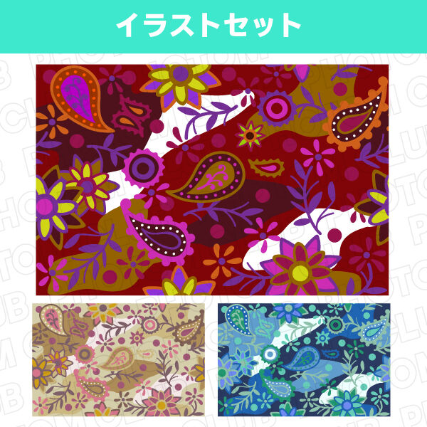 花柄の総柄パターン | PHOTOM