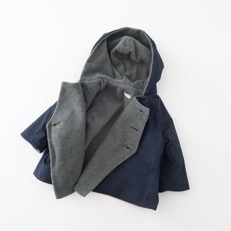 マキエmakie コート ネイビー　6y マキエmakie コート ネイビー 6y