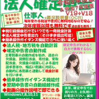 好評！ 法人確定申告書　委託作成パックA（法人確定申告書＋消費税申告書＋ライセンス）