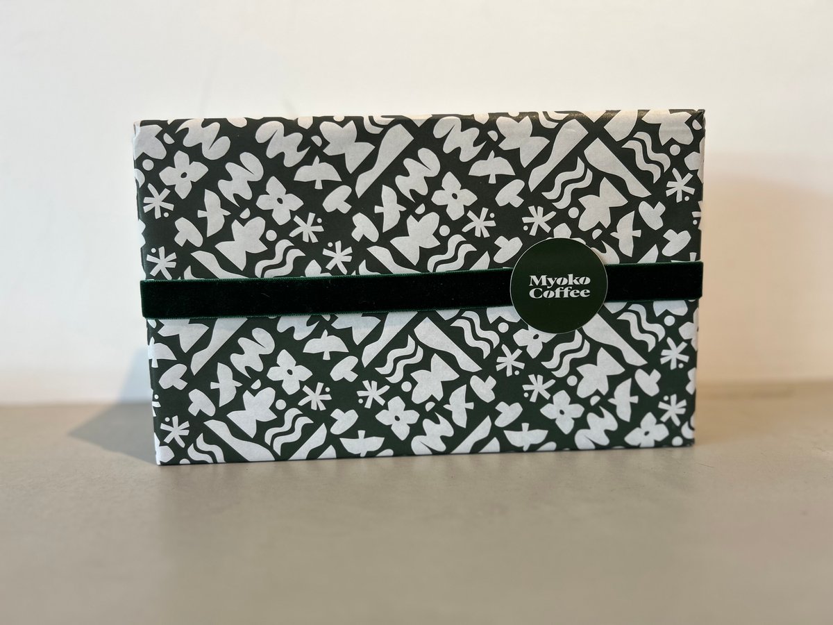 ギフトボックス】コーヒー豆150g×2袋用箱 リボン付き | Myoko Coffee