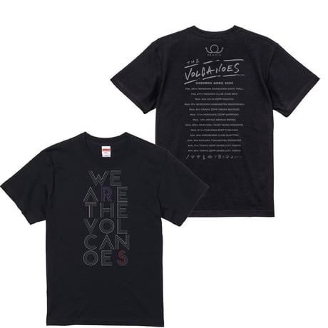 ［SALE］THE VOLCANOES tour Tee【Black】