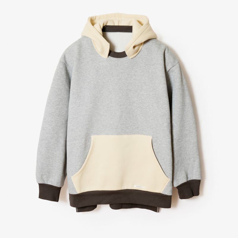 ヴィンテージライク】フード後付けパーカー｜グレーボディ | サウナ