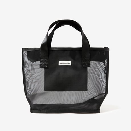 ウォッシャブルフルメッシュジップスタンドミニトート