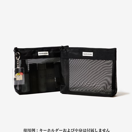 ウォッシャブルフルメッシュスパポーチ(ミニ)＆防水スタッフバッグ