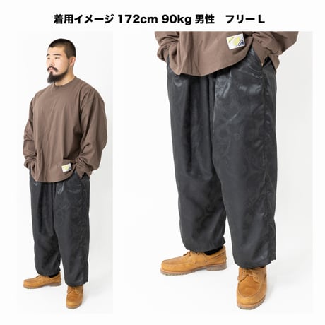 チャイナサウナパンツ4.0 黒花柄🌸｜⚠️12/上〜中旬発送分先行予約🉐