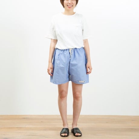 サウナパンツ アップデート サウナマット風 ライトブルー/セージ